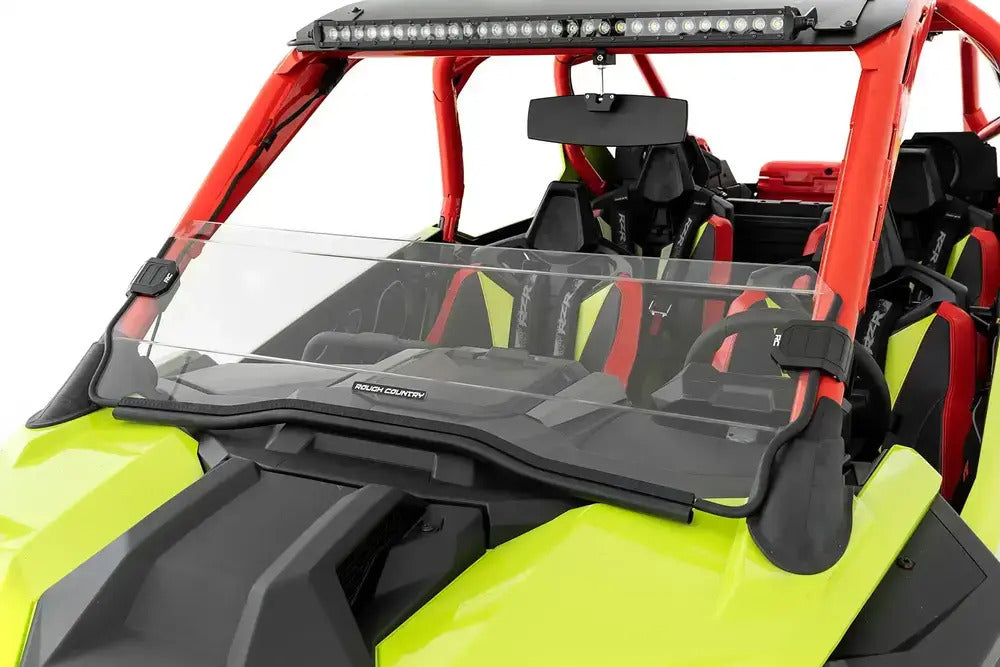 Photo of Rough Country Polaris RZR Pro/ Turbo R Scratch Resistant Half Windshield by Rough Country - Premium for UTVs / Side by Sides