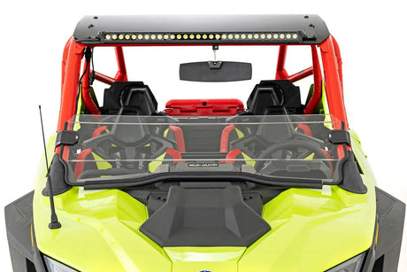 Photo of Rough Country Polaris RZR Pro/ Turbo R Scratch Resistant Half Windshield by Rough Country - Premium for UTVs / Side by Sides