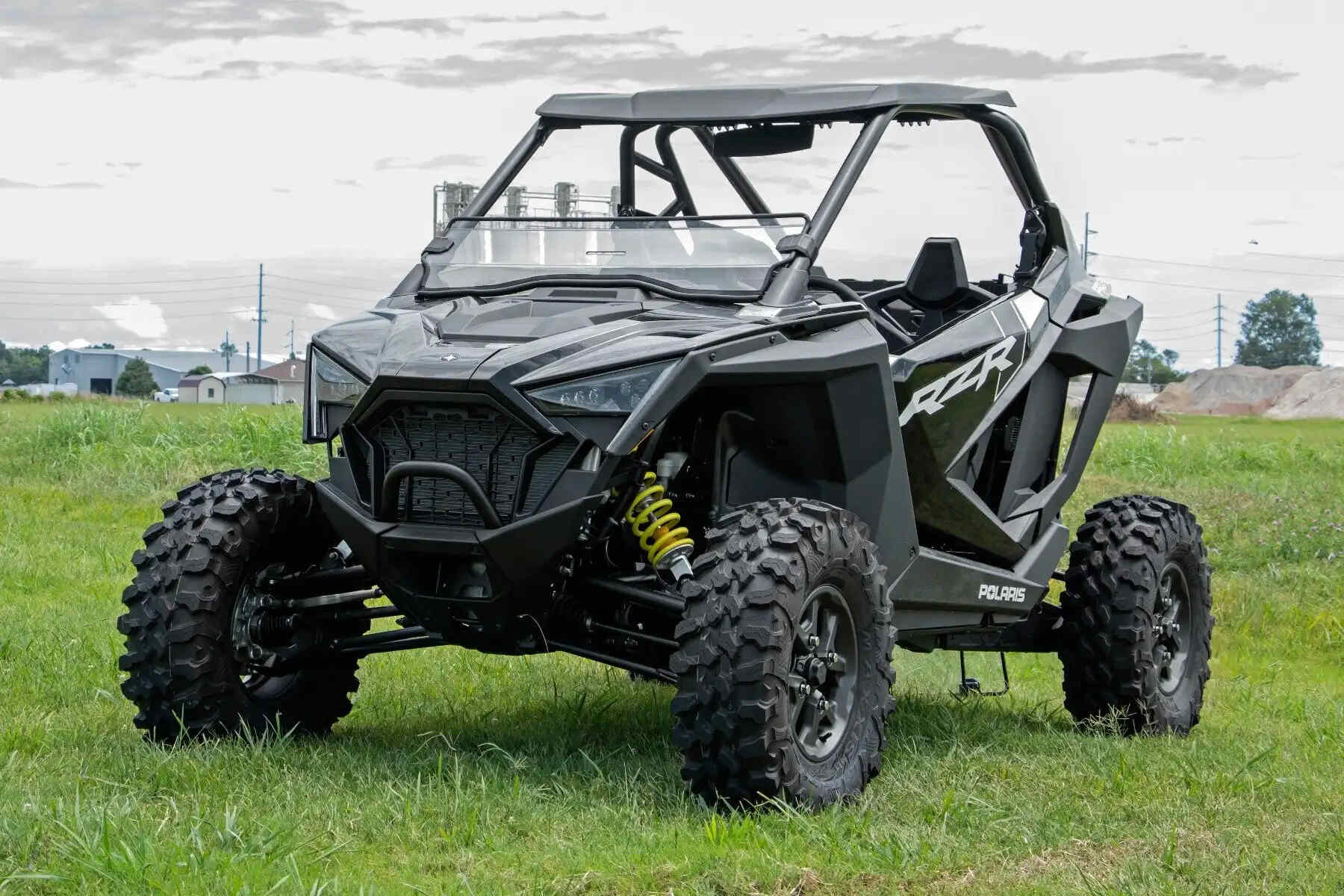 Photo of Rough Country Polaris RZR Pro/ Turbo R Scratch Resistant Half Windshield by Rough Country - Premium for UTVs / Side by Sides