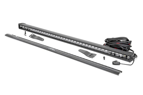 Photo of Rough Country Polaris RZR XP 1000 Black Single Row Front Mount 10" LED Light Kit by Rough Country - Premium for UTVs / Side by Sides