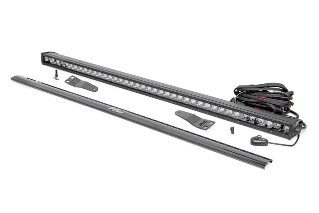 Photo of Rough Country Polaris RZR XP 1000 Black Single Row Front Mount 10" LED Light Kit by Rough Country - Premium for UTVs / Side by Sides