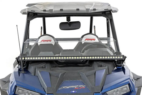 Photo of Rough Country Polaris RZR XP 1000 Black Single Row Front Mount 10" LED Light Kit by Rough Country - Premium for UTVs / Side by Sides