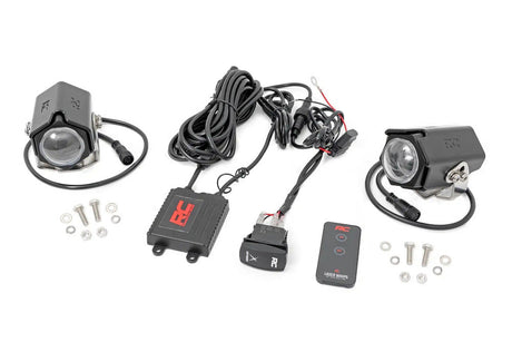 Photo of Rough Country RGBW Laser Whip Light Kit - Pair by Rough Country - Premium for UTVs / Side by Sides