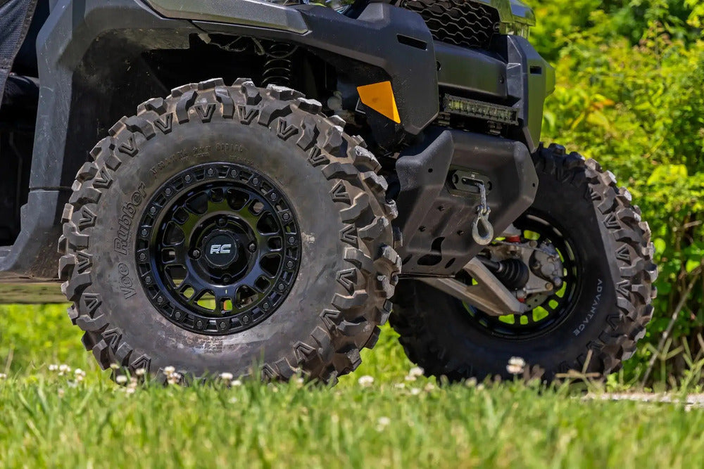 Photo of Rough Country Semi Gloss Black 14x7/4x137 One Piece 82 Series Wheel by Rough Country - Premium for UTVs / Side by Sides