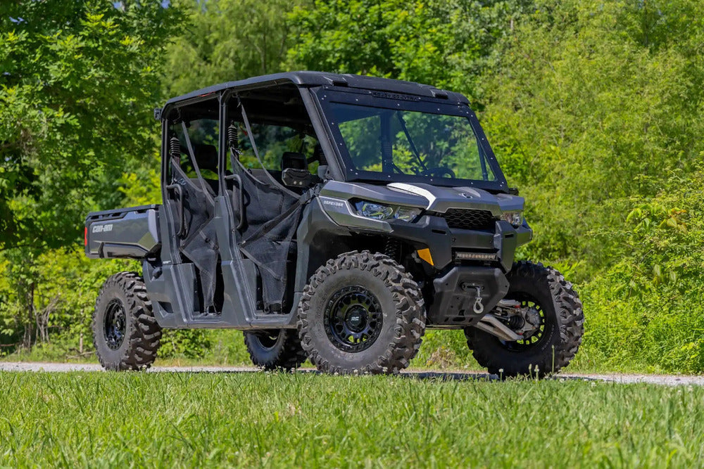 Photo of Rough Country Semi Gloss Black 14x7/4x137 One Piece 82 Series Wheel by Rough Country - Premium for UTVs / Side by Sides