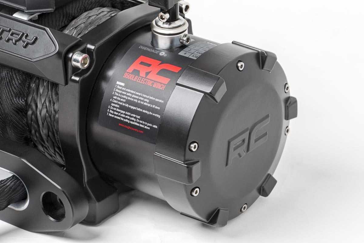 Photo of Rough Country Synthetic Rope 9500 LB Pro Series Winch by Rough Country - Premium for UTVs / Side by Sides