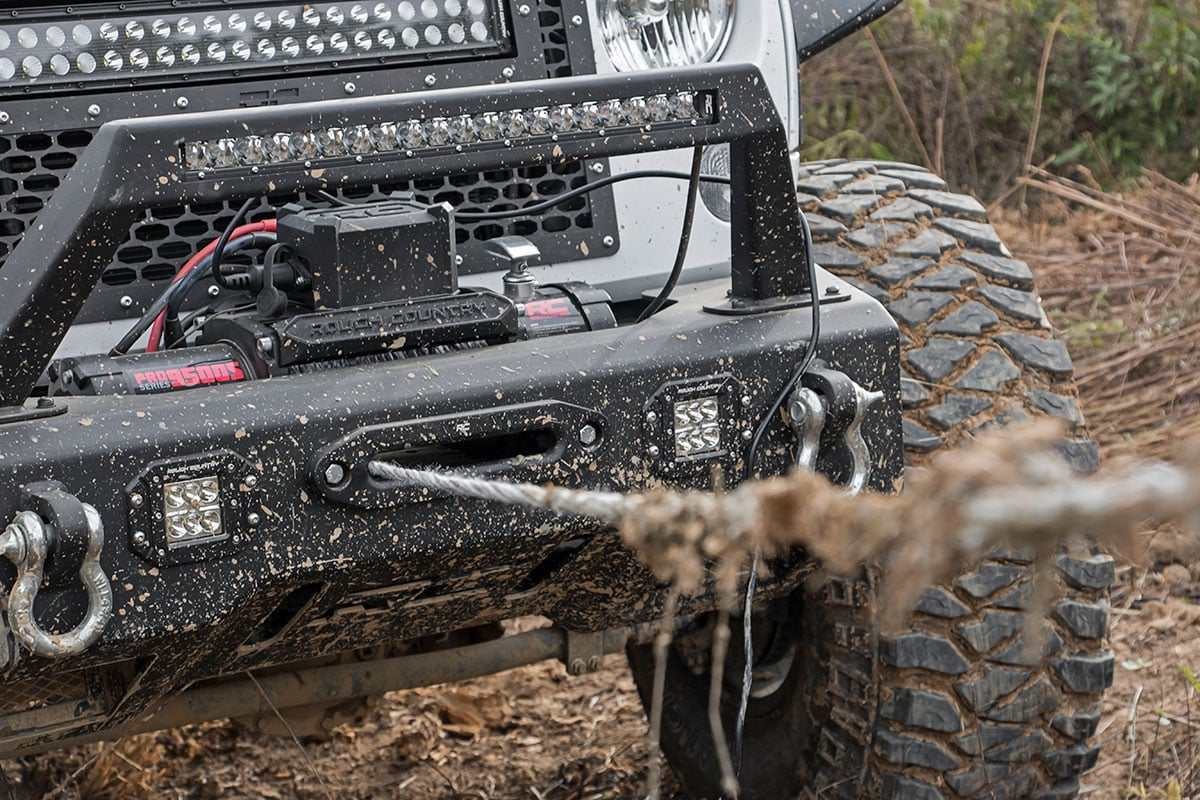 Photo of Rough Country Synthetic Rope 9500 LB Pro Series Winch by Rough Country - Premium for UTVs / Side by Sides