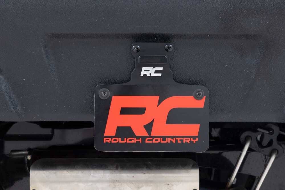 Photo of Rough Country Universal LED lighted License Plate Bracket by Rough Country - Premium for UTVs / Side by Sides