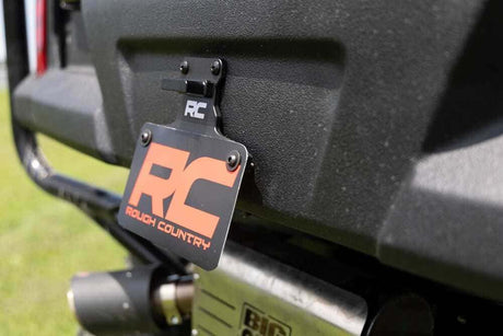 Photo of Rough Country Universal LED lighted License Plate Bracket by Rough Country - Premium for UTVs / Side by Sides