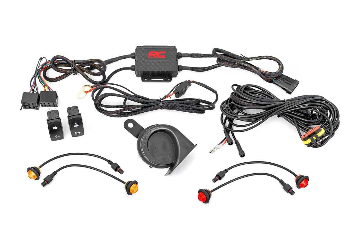 Photo of Rough Country Universal Turn Signal Kit w/Horn by Rough Country - Premium for UTVs / Side by Sides