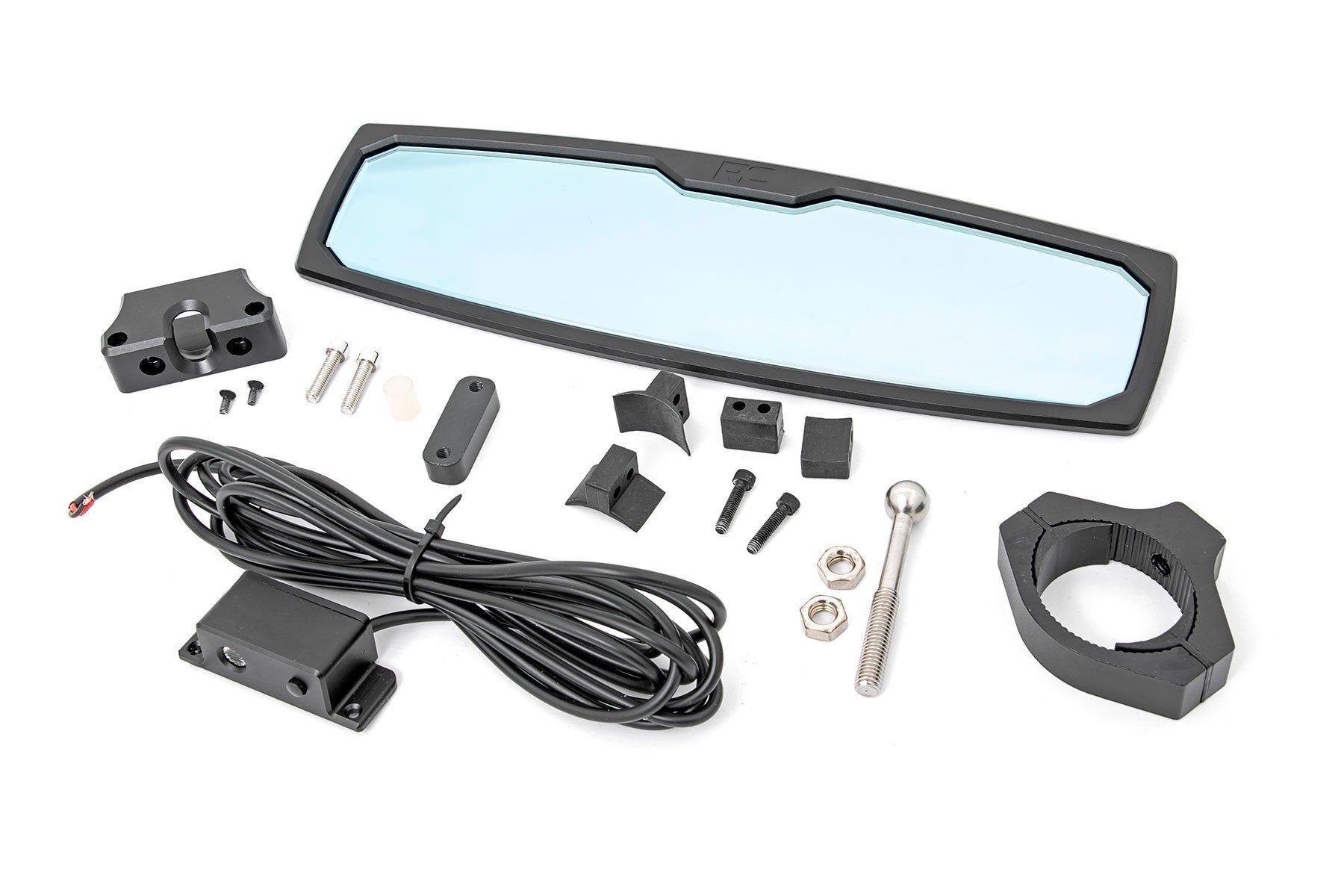 Photo of Rough Country UTV 1.75-2" Mount 12" Dome Light Aluminum Rear View Mirror by Rough Country - Premium for UTVs / Side by Sides
