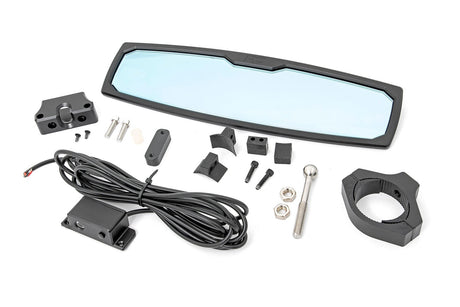 Photo of Rough Country UTV 1.75-2" Mount 12" Dome Light Aluminum Rear View Mirror by Rough Country - Premium for UTVs / Side by Sides