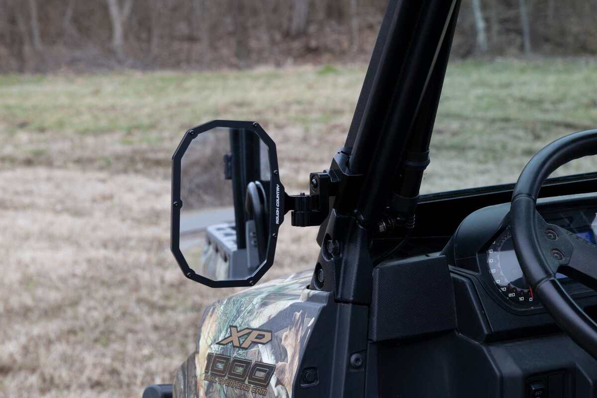 Photo of Rough Country Universal UTV Aluminum Side Mirrors by Rough Country - Premium for UTVs / Side by Sides