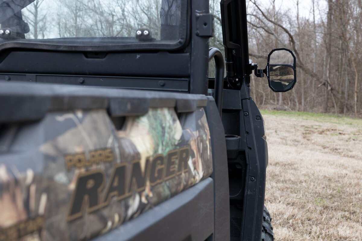 Photo of Rough Country Universal UTV Aluminum Side Mirrors by Rough Country - Premium for UTVs / Side by Sides