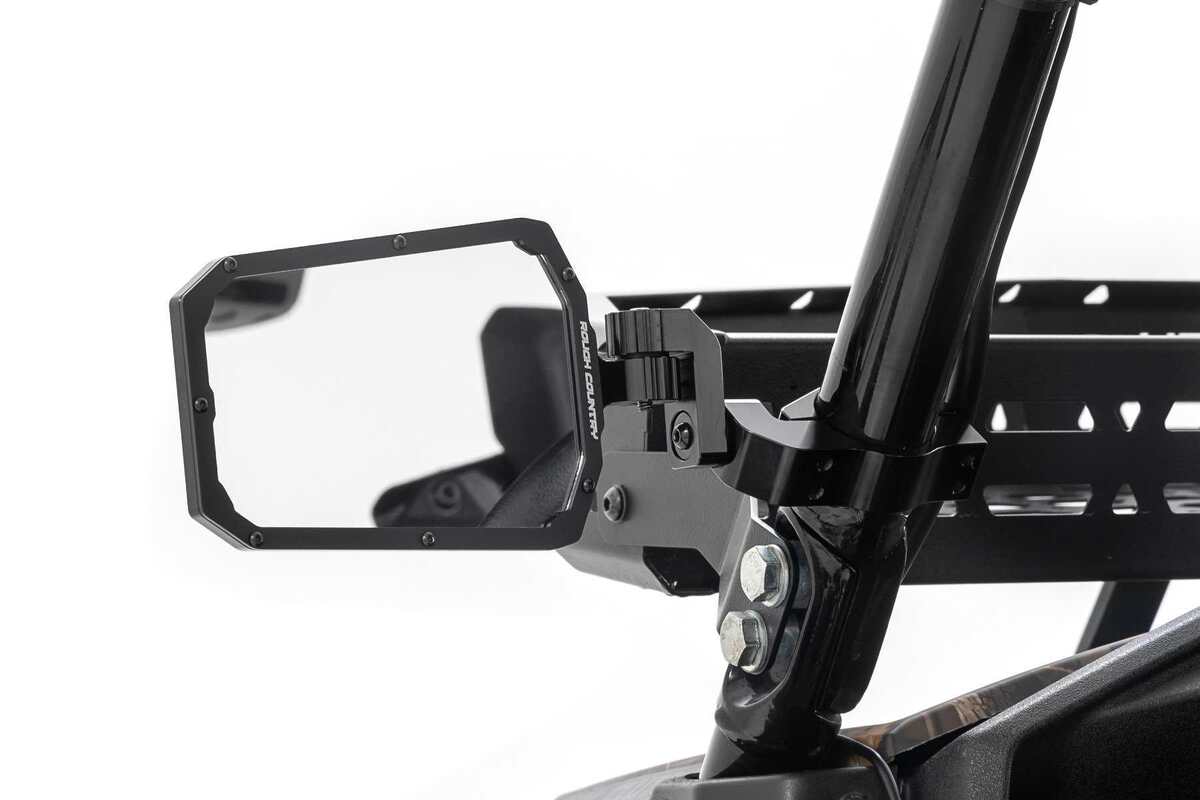 Photo of Rough Country Universal UTV Aluminum Side Mirrors by Rough Country - Premium for UTVs / Side by Sides