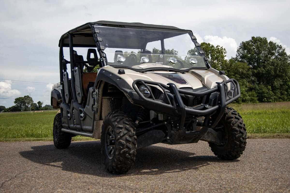 Photo of Rough Country Yamaha Viking EPS Scratch Resistant Vented Full Windshield by Rough Country - Premium for UTVs / Side by Sides