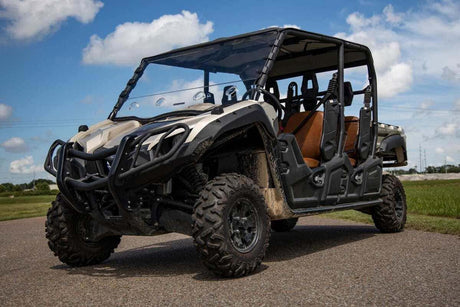 Photo of Rough Country Yamaha Viking EPS Scratch Resistant Vented Full Windshield by Rough Country - Premium for UTVs / Side by Sides