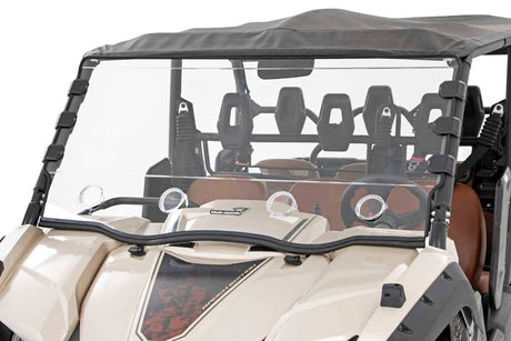 Photo of Rough Country Yamaha Viking EPS Scratch Resistant Vented Full Windshield by Rough Country - Premium for UTVs / Side by Sides