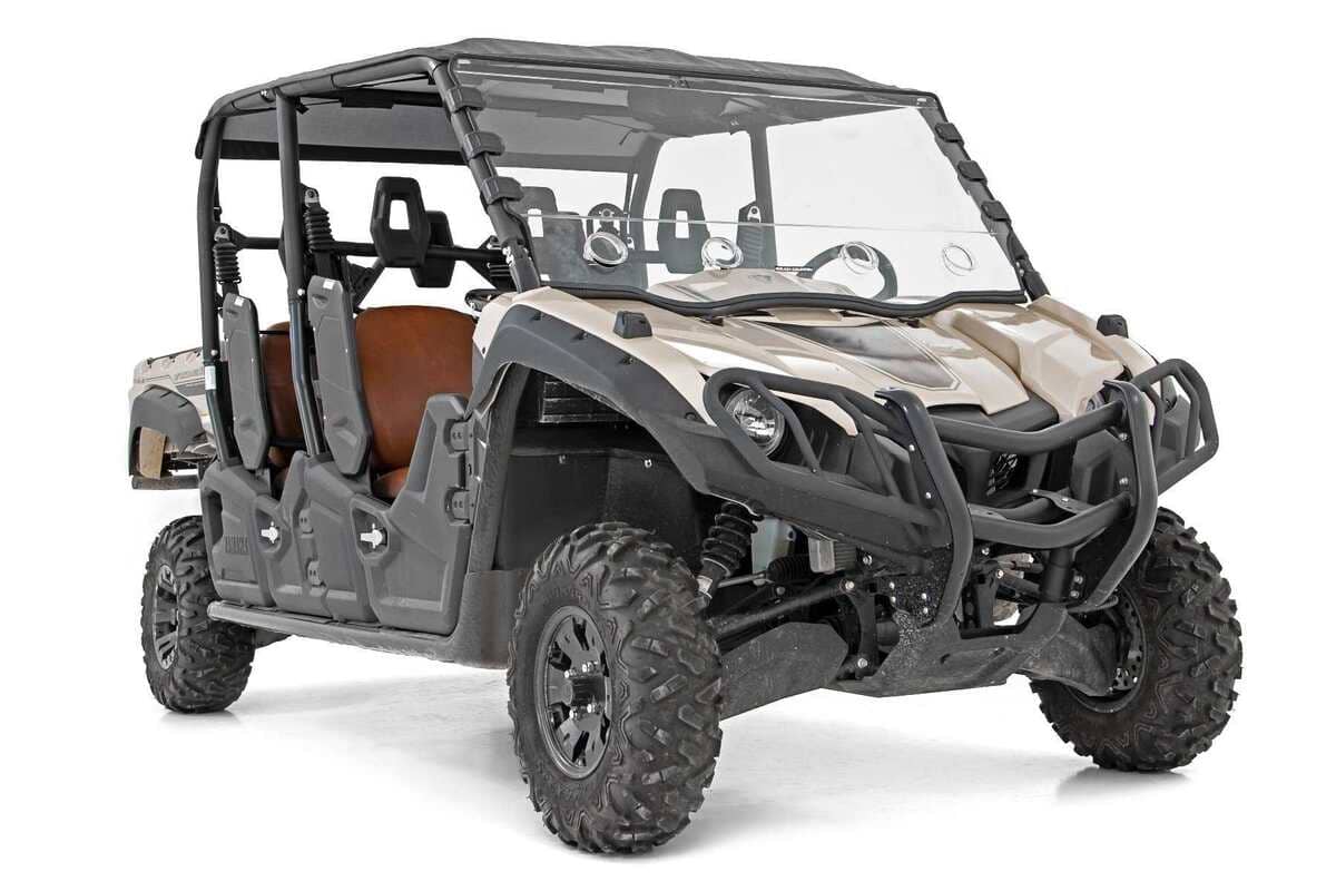 Photo of Rough Country Yamaha Viking EPS Scratch Resistant Vented Full Windshield by Rough Country - Premium for UTVs / Side by Sides