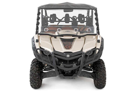 Photo of Rough Country Yamaha Viking EPS Scratch Resistant Vented Full Windshield by Rough Country - Premium for UTVs / Side by Sides