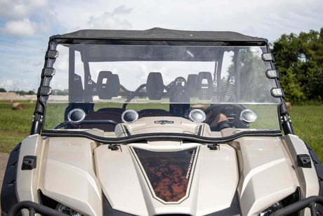 Photo of Rough Country Yamaha Viking EPS Scratch Resistant Vented Full Windshield by Rough Country - Premium for UTVs / Side by Sides