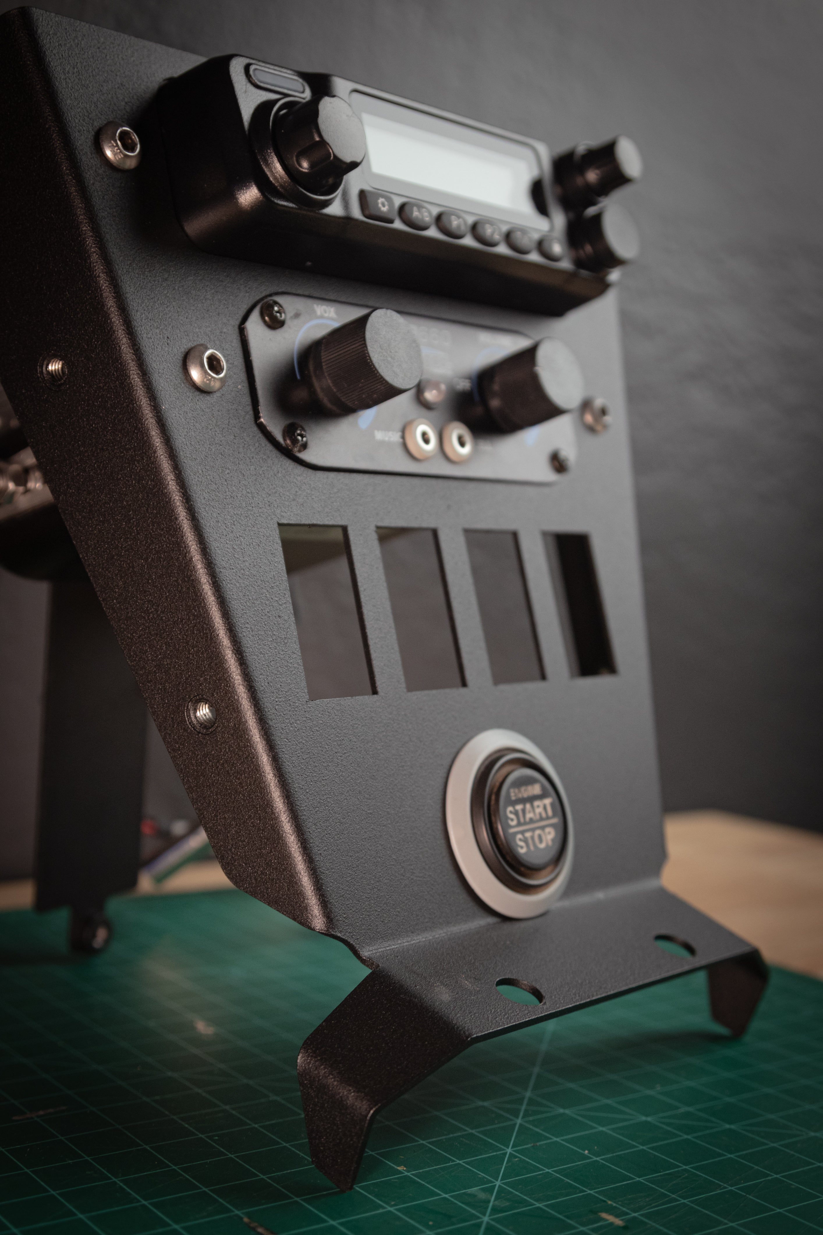 Photo of SFM M1/G1 Radio Mount Plus 4 by StayFlush Motorsports - Premium CanamX3 Console for UTVs / Side by Sides