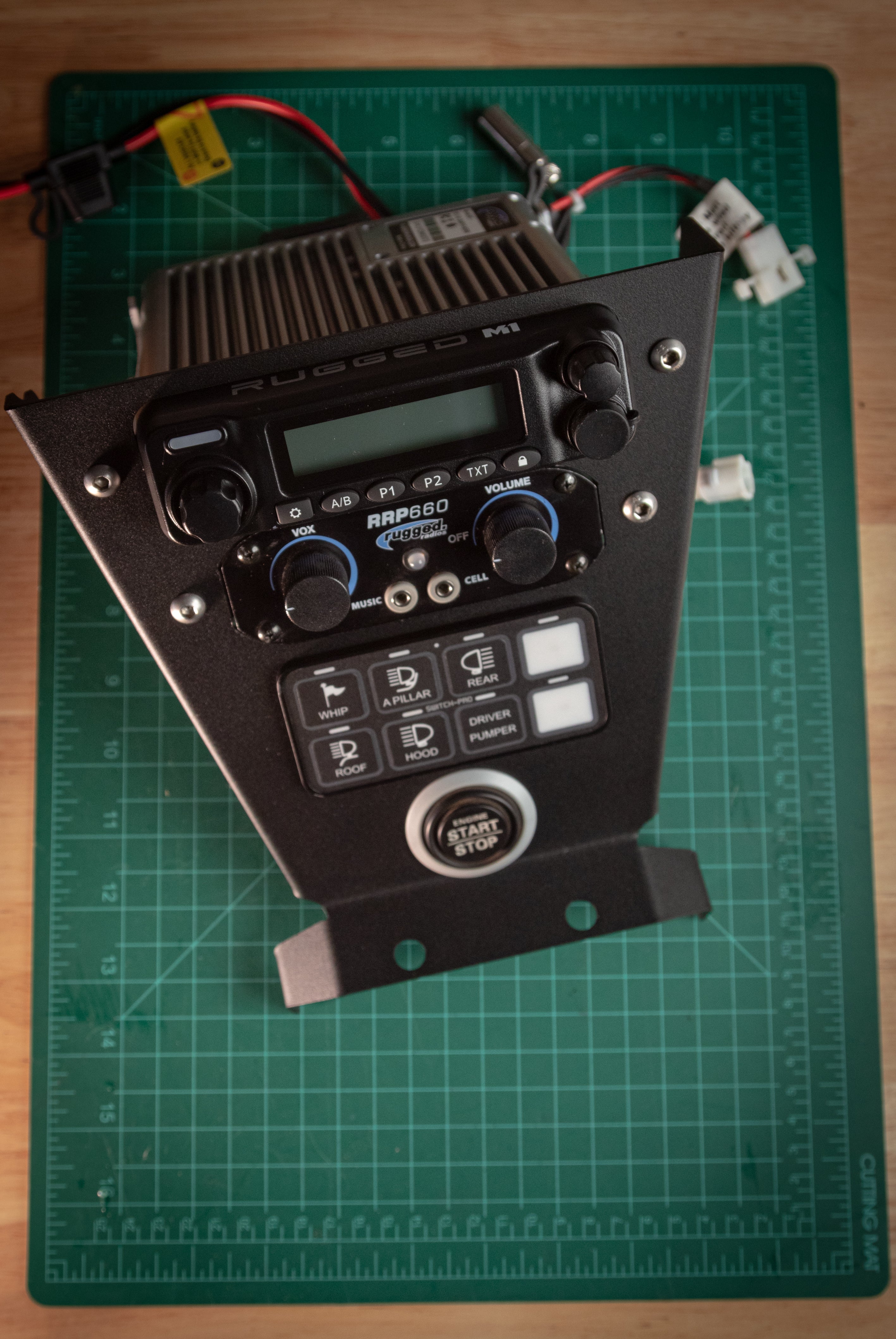 Photo of SFM M1/G1 Radio Mount Switchpro by StayFlush Motorsports - Premium CanamX3 Console for UTVs / Side by Sides