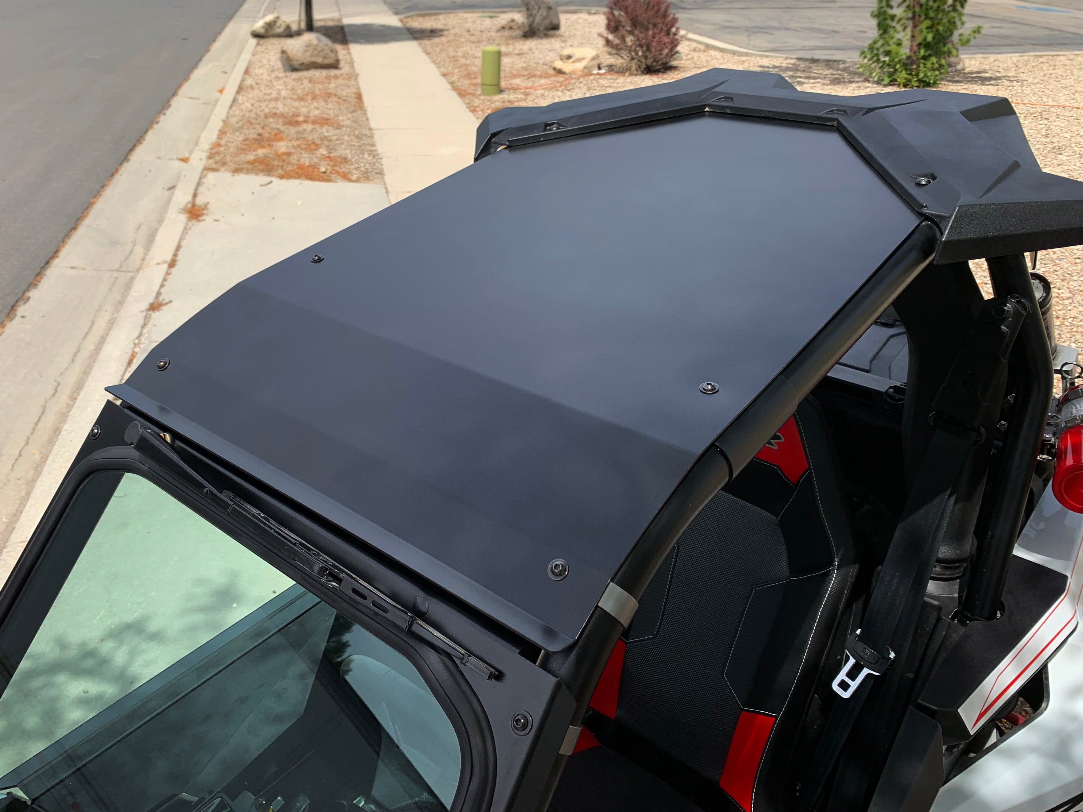 Photo of Polaris RS1 Aluminum Roof with Billet Mounts, Powder Coated, BLACK by UTVZILLA - Premium for UTVs / Side by Sides