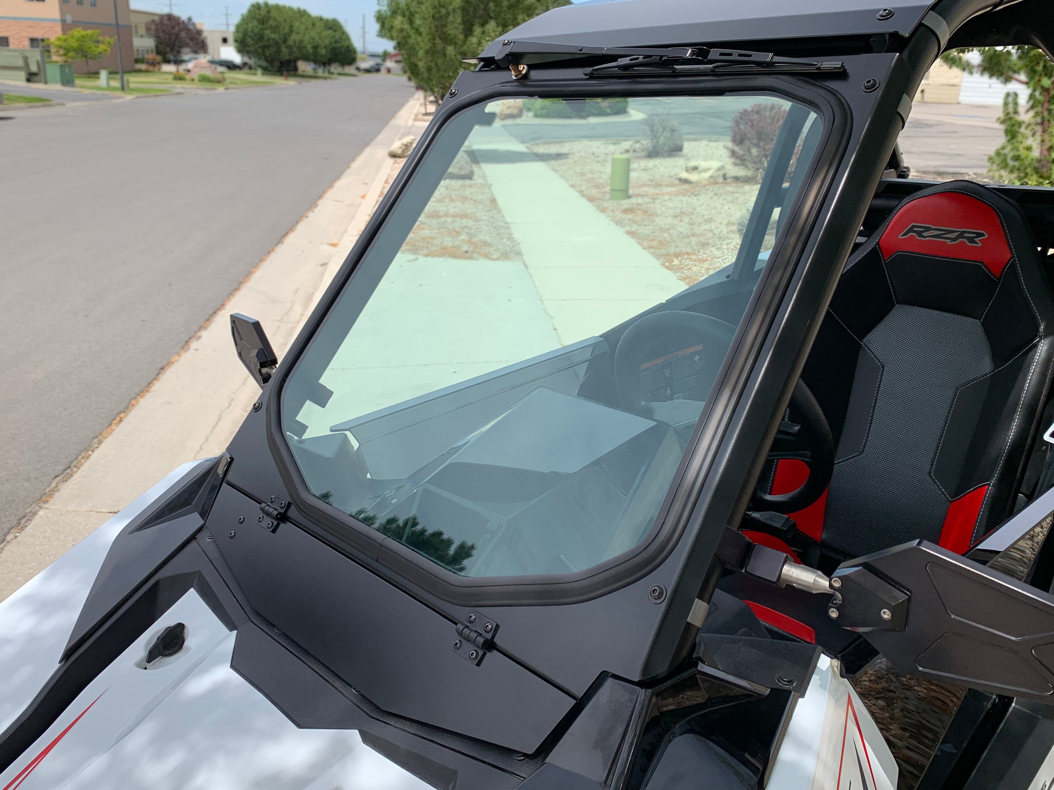 Photo of Polaris RS1 Glass Windshield with Vent and Wiper by UTVZILLA - Premium for UTVs / Side by Sides
