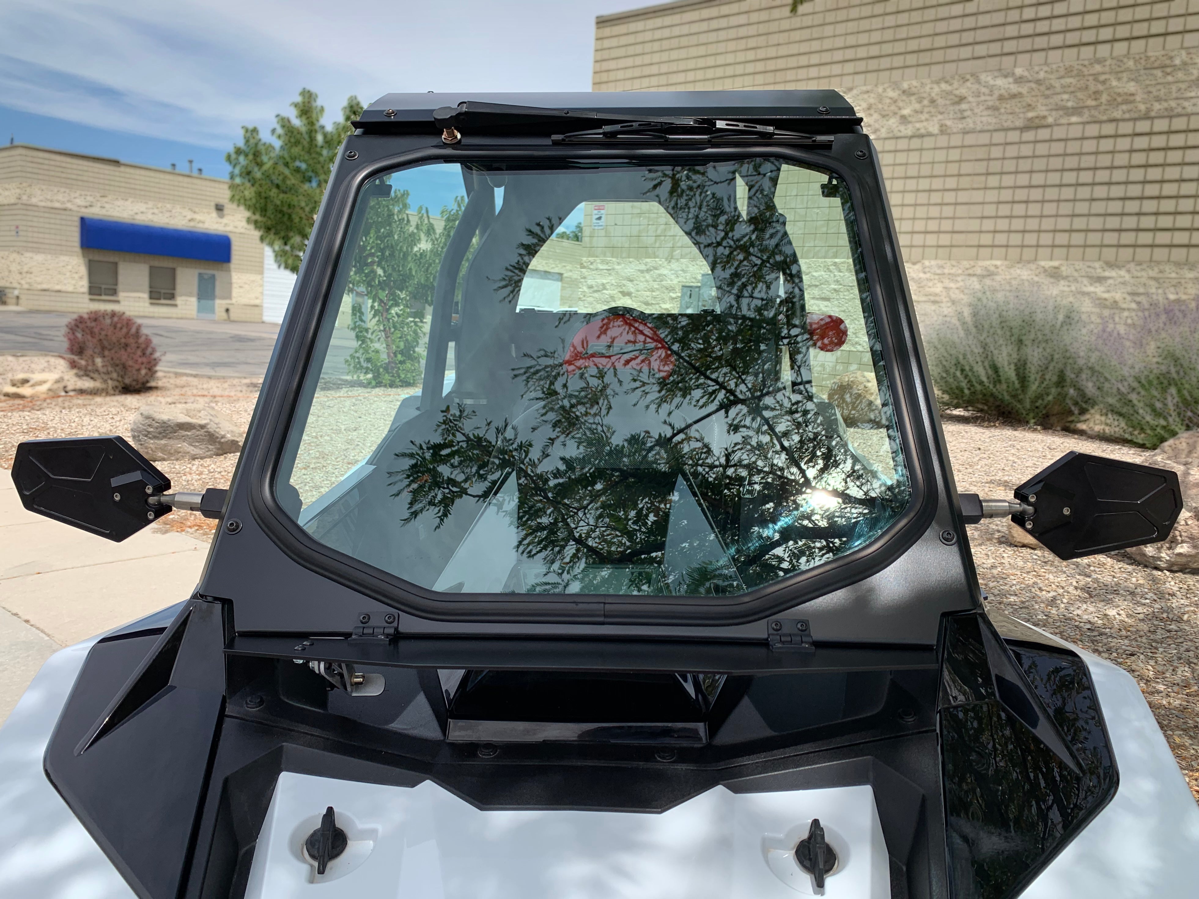 Photo of Polaris RS1 Glass Windshield with Vent and Wiper by UTVZILLA - Premium for UTVs / Side by Sides