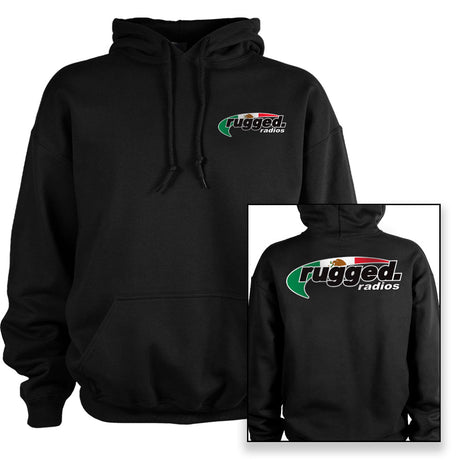 Photo of Rugged Radios MEXICAN FLAG Pullover Hoodie - Black by Rugged Radios - Premium for UTVs / Side by Sides