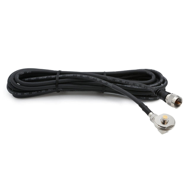 Photo of 15 Ft Antenna Cable with Removable Mini 3/8 NMO Bulkhead Mount by Rugged Radios - Premium for UTVs / Side by Sides