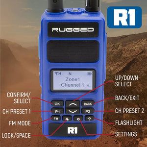 R1 Handheld Business Radio (2-Pack) | R1 Industries