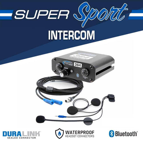 Photo of 2 Person - 364 Super Sport - Communication Intercom System with Helmet Kits by Rugged Radios - Premium for UTVs / Side by Sides