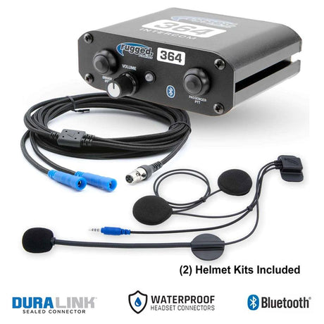 Photo of 2 Person - 364 Super Sport - Communication Intercom System with Helmet Kits by Rugged Radios - Premium for UTVs / Side by Sides