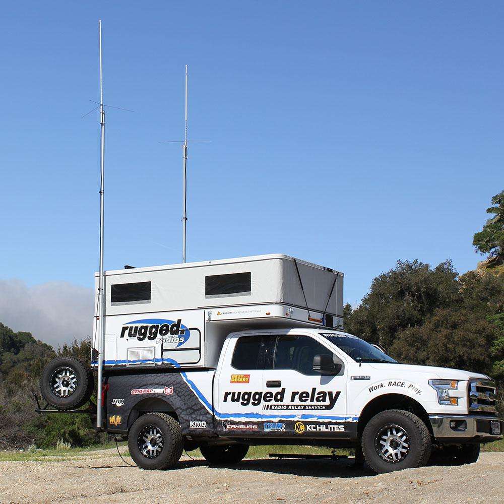 Photo of 20 Ft Telescoping Flag Pole for Base Camp and Base Station Antenna by Rugged Radios - Premium for UTVs / Side by Sides