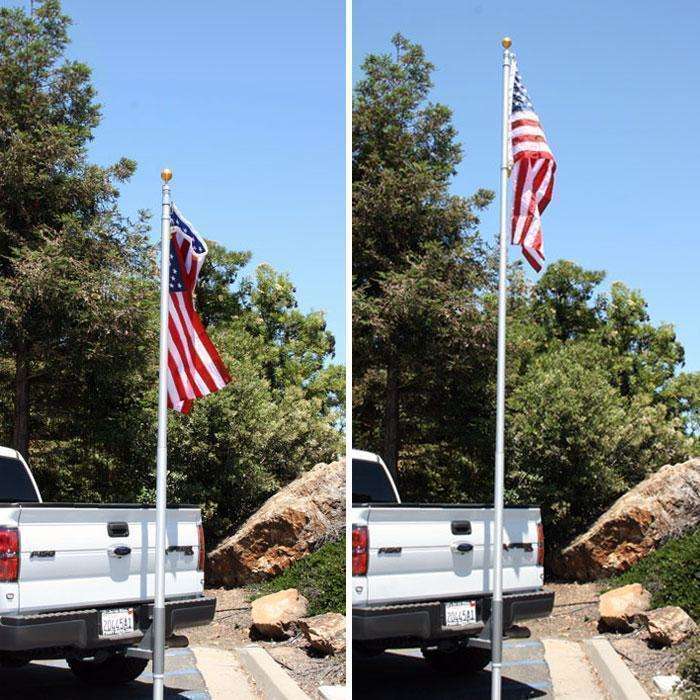 Photo of 20 Ft Telescoping Flag Pole for Base Camp and Base Station Antenna by Rugged Radios - Premium for UTVs / Side by Sides