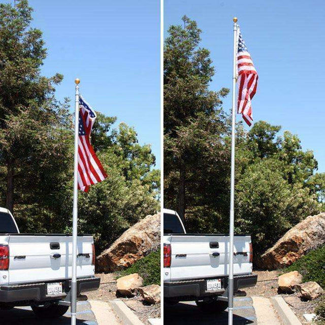 Photo of 20 Ft Telescoping Flag Pole for Base Camp and Base Station Antenna by Rugged Radios - Premium for UTVs / Side by Sides