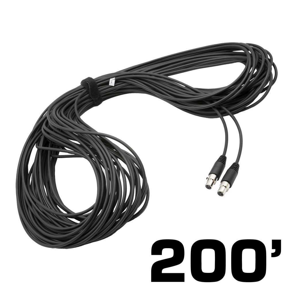 Photo of Rugged Radios 200 Ft 3-Pin to 3-Pin Straight Cord for H85 Linkable Headsets by Rugged Radios - Premium for UTVs / Side by Sides