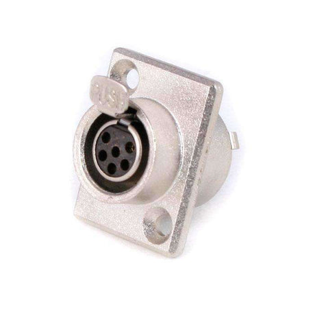 Photo of 6-Pin Panel Mount Mini XLR Connector TY6F by Rugged Radios - Premium for UTVs / Side by Sides