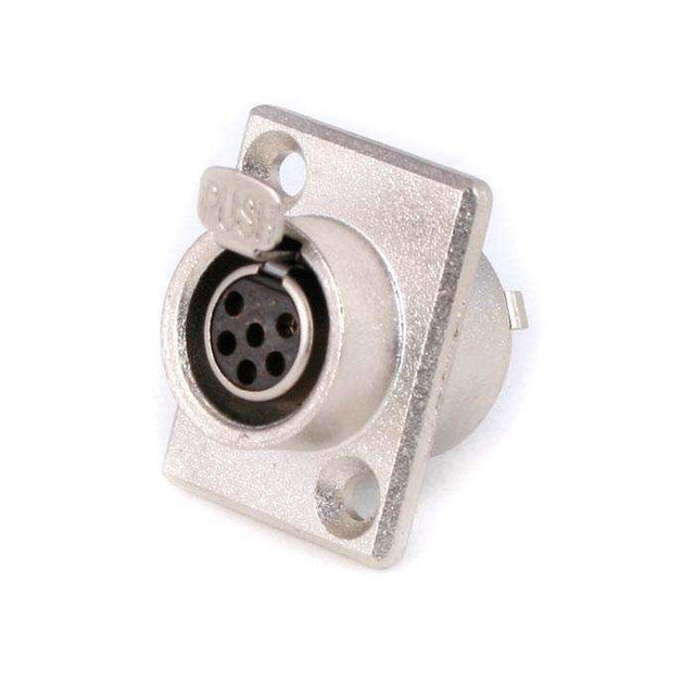 Photo of 6-Pin Panel Mount Mini XLR Connector TY6F by Rugged Radios - Premium for UTVs / Side by Sides