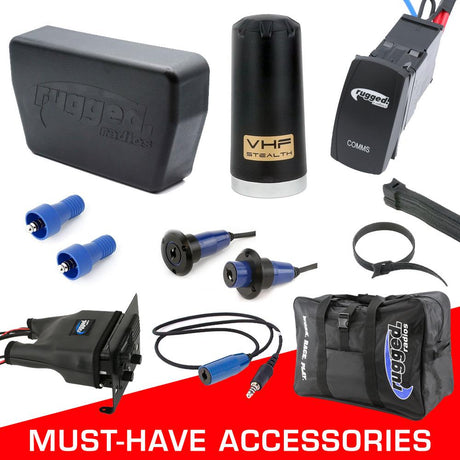 Photo of Alpha Accessory Pack For Rugged UTV SXS Intercom Radio Communication Systems by Rugged Radios - Premium for UTVs / Side by Sides