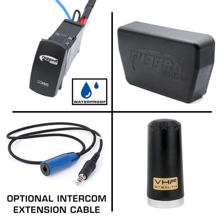 Photo of Alpha Accessory Pack For Rugged UTV SXS Intercom Radio Communication Systems by Rugged Radios - Premium for UTVs / Side by Sides