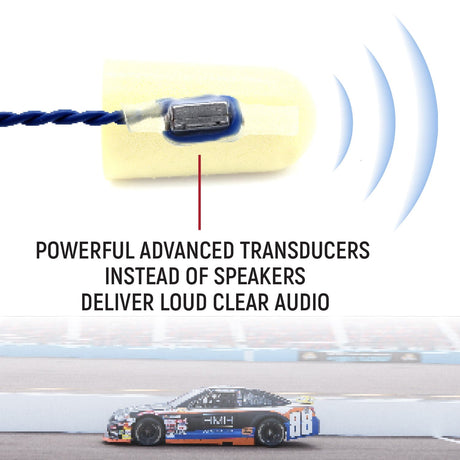 Photo of AlphaBud Foam Earbud Speakers - Mono and Stereo by Rugged Radios - Premium for UTVs / Side by Sides