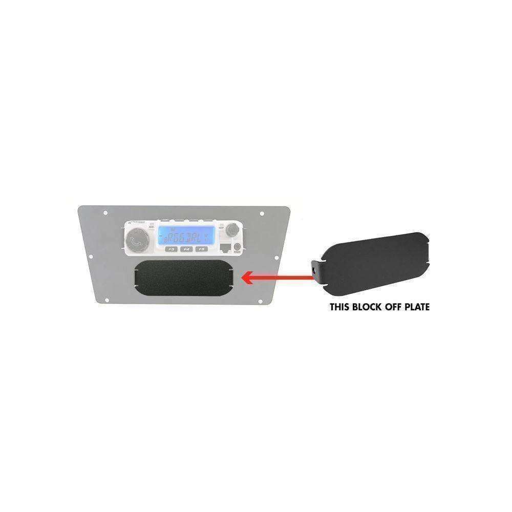 Photo of Intercom Block Off Plate for Multi Mounts by Rugged Radios - Premium for UTVs / Side by Sides