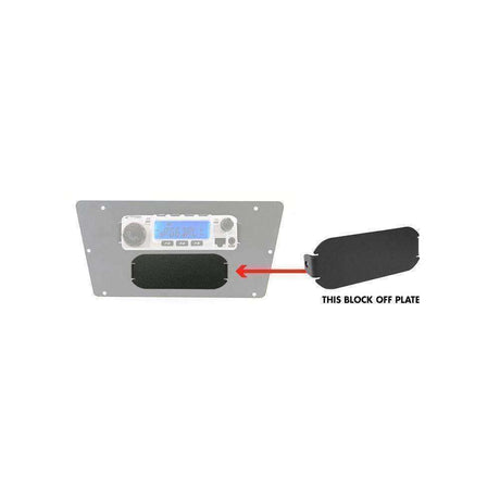Photo of Intercom Block Off Plate for Multi Mounts by Rugged Radios - Premium for UTVs / Side by Sides