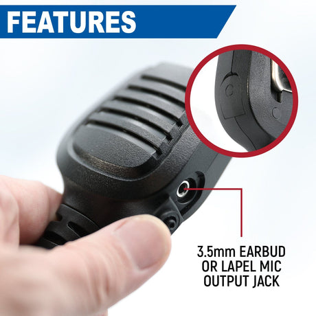 Photo of Rugged GMR2 PLUS - GMRS and FRS Two Way Handheld Radio with Hand Mic by Rugged Radios - Premium for UTVs / Side by Sides