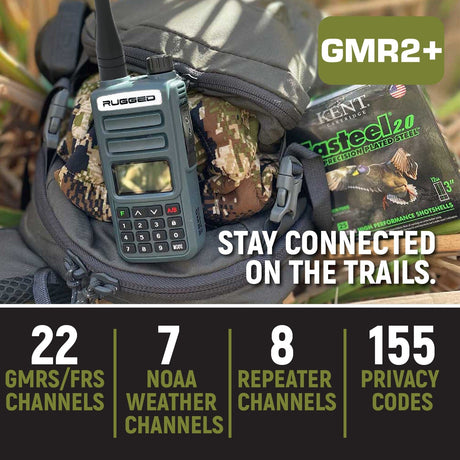 Photo of Rugged GMR2 PLUS - GMRS and FRS Two Way Handheld Radio with Hand Mic by Rugged Radios - Premium for UTVs / Side by Sides