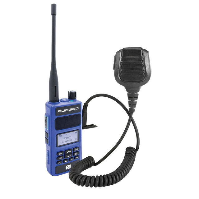 Photo of BUNDLE - Rugged R1 - Business Band Two Way Handheld Radio - with Hand Mic by Rugged Radios - Premium for UTVs / Side by Sides