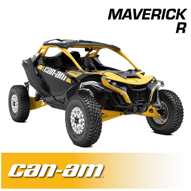 Photo of Can-Am Maverick R Complete Communication Kit with Rocker Switch Bluetooth Intercom and 2-Way Radio by Rugged Radios - Premium for UTVs / Side by Sides